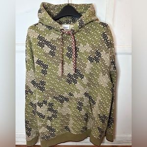 Burberry TB Monogram Hoodie in Green